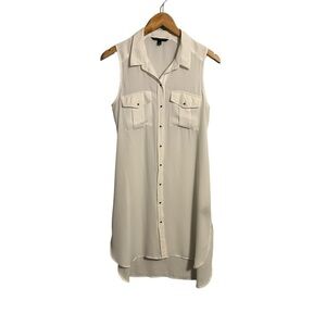 Sleeveless Sheer Long Top By Signature Studio Women’s Size Small